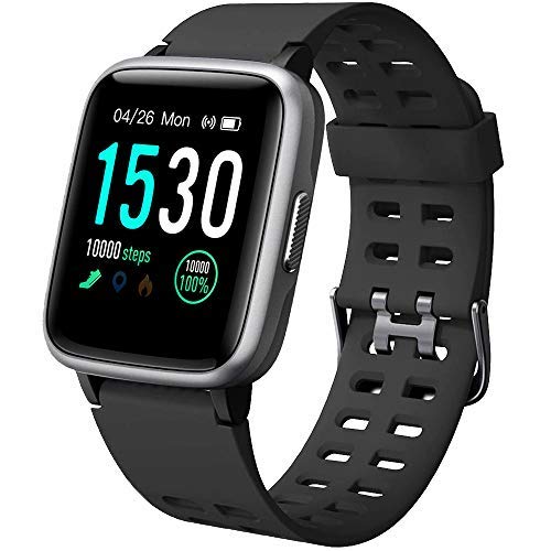 YAMAY Smartwatch Orologio Fitness Uomo Donna Impermeabile IP68 Smart Watch Cardiofrequenzimetro da Polso Contapassi Smartband Activity Tracker Bambini Cronometro per Android iOS
