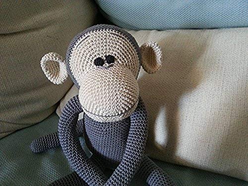 Ernesto, scimmietta amigurumi. Idea regalo per bambini. Giocattolo per bambini amigurumi. Scimmia peluche. pupazzo da collezione
